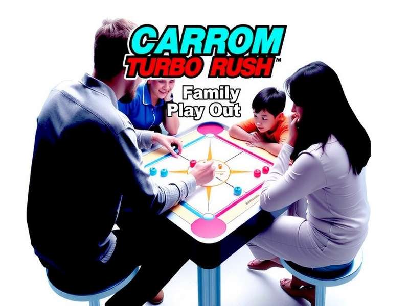 Family Playing Carrom Turbo Rush Together