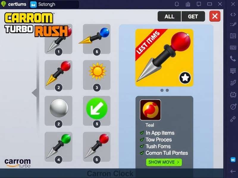 Carrom Turbo Rush In-App Items